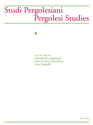 cover image of Studi Pergolesiani- Pergolesi Studies